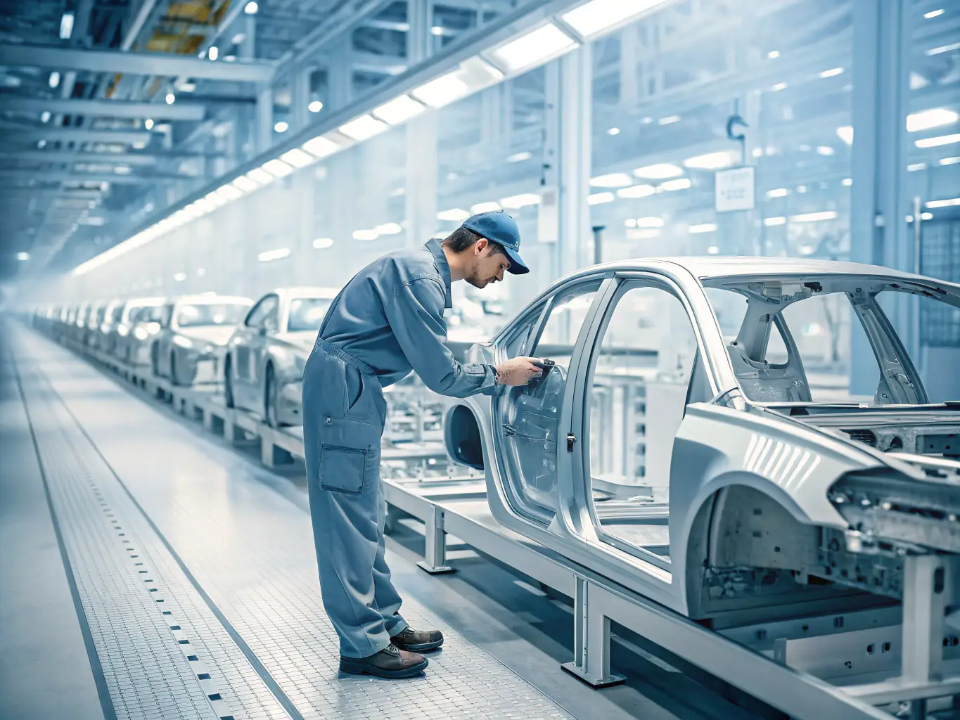 A detailed inspection of manufactured goods in a factory setting, highlighting Omnilink Solution's commitment to quality control and adherence to international standards.